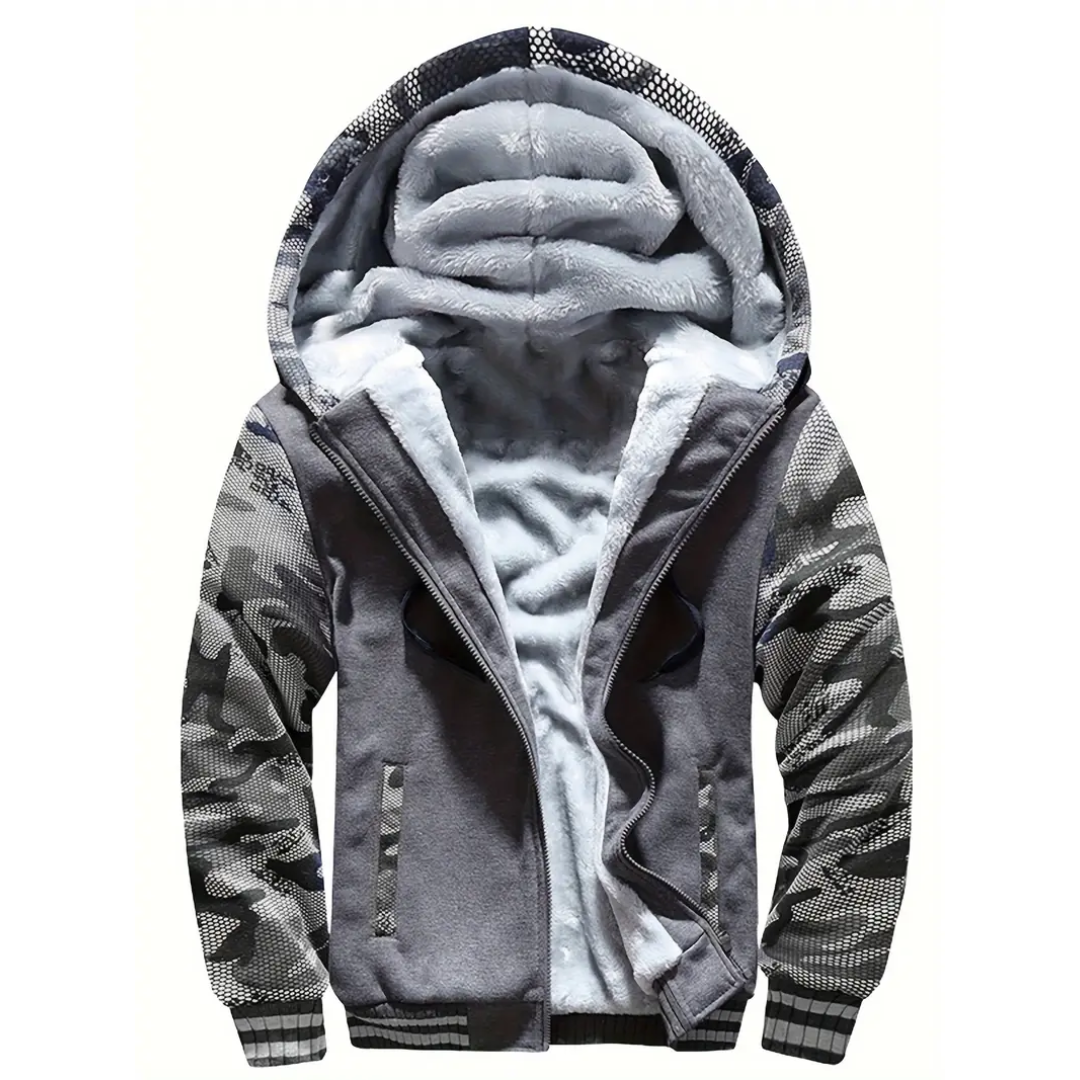 Matthew | Warm Fleece Hooded Jacket