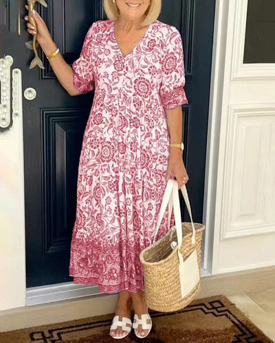 Mirelda™ | Porcelain Print Dress