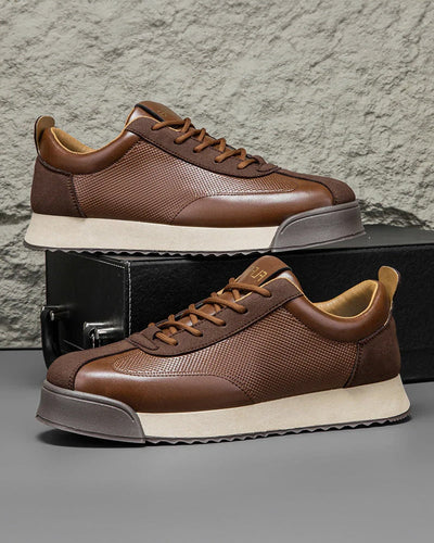Zayne Paneled Leather Sneaker