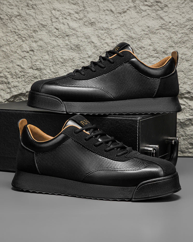 Zayne Paneled Leather Sneaker