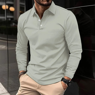 Ethan™ | Casual Long-Sleeved Polo