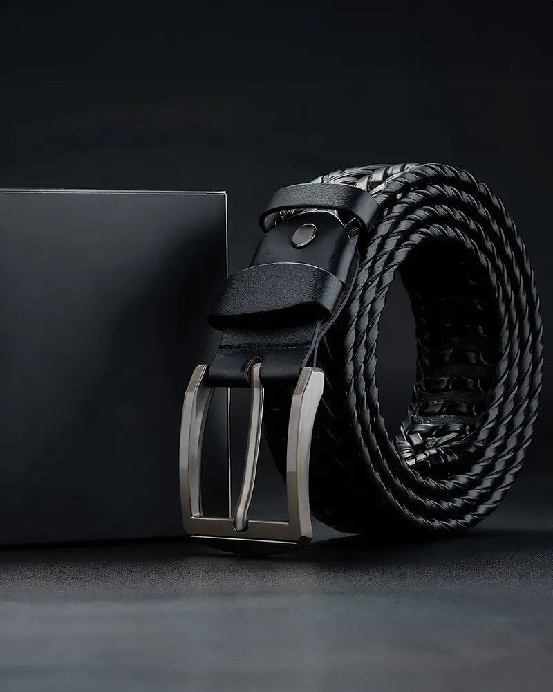 Braided Cowhide Belt